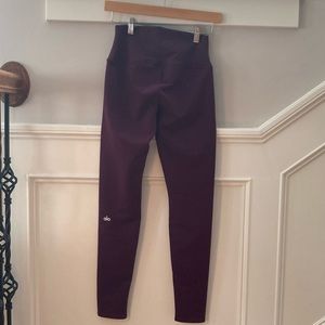 Alo Maroon Leggings Size S